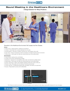 Sound Masking in the Healthcare Environment